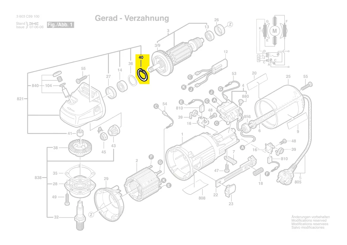 Circlip réf. 2 916 660 009 Bosch